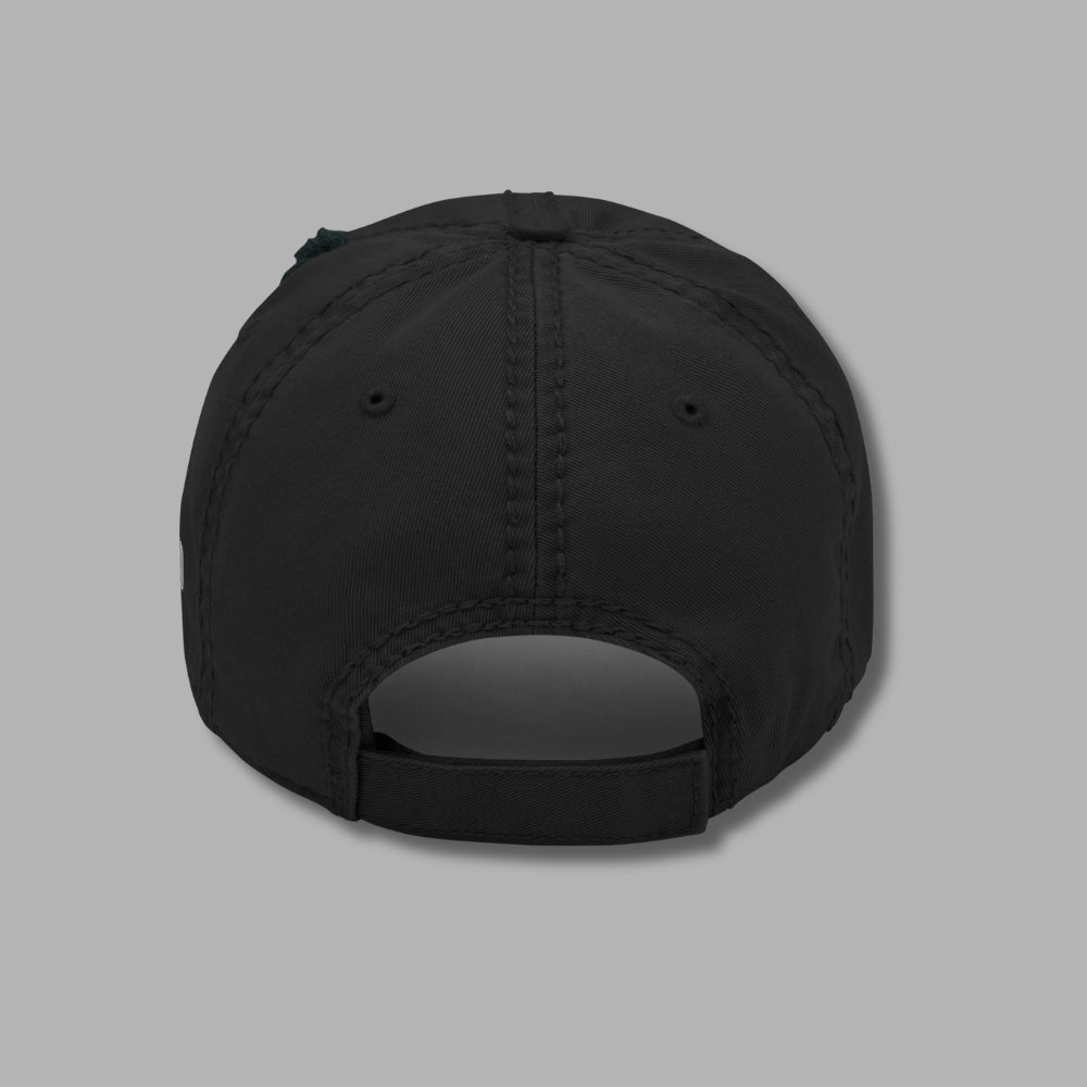 Hallelujah Distressed Dad Hat – Black Christian Cap of Praise | Priesthood Threads